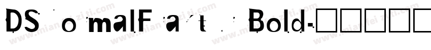 DSNormalFraktur Bold字体转换